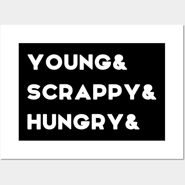young scrappy hungry Wall Art by adil shop